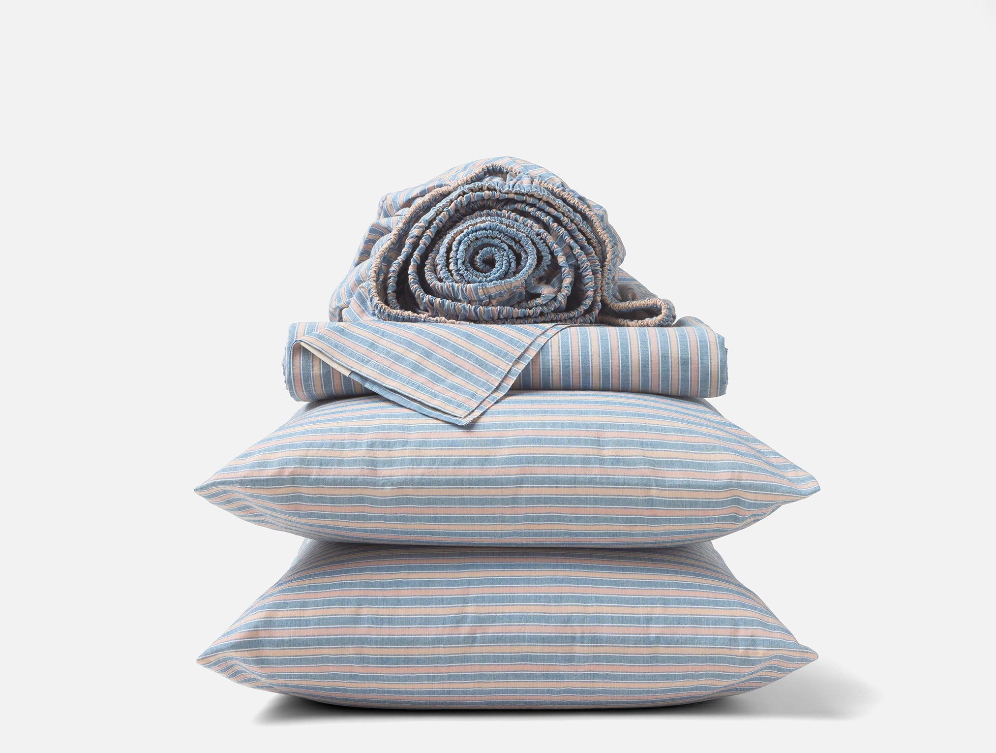 SP26_OrganicCrinkledPercale_SheetSet_IndigoStripe_1896_19ff3d34-f63d-489a-b8cf-715f04b1de71